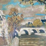 Yves Ganne (1931-2019) - Paris - Les Quais de Seine - NO, Antiek en Kunst, Kunst | Schilderijen | Klassiek