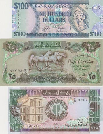 Wereld. - 180 different Banknotes - various dates (Zonder