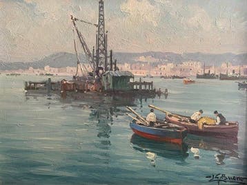 Leon Giuseppe Buono (1887-1975) - Nel Porto, Antiek en Kunst