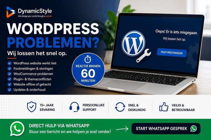 WordPress Problemen? Snelle Hulp | €69 p/u, Diensten en Vakmensen, Webdesigners en Hosting, Domeinregistratie, Webdesign, Webhosting
