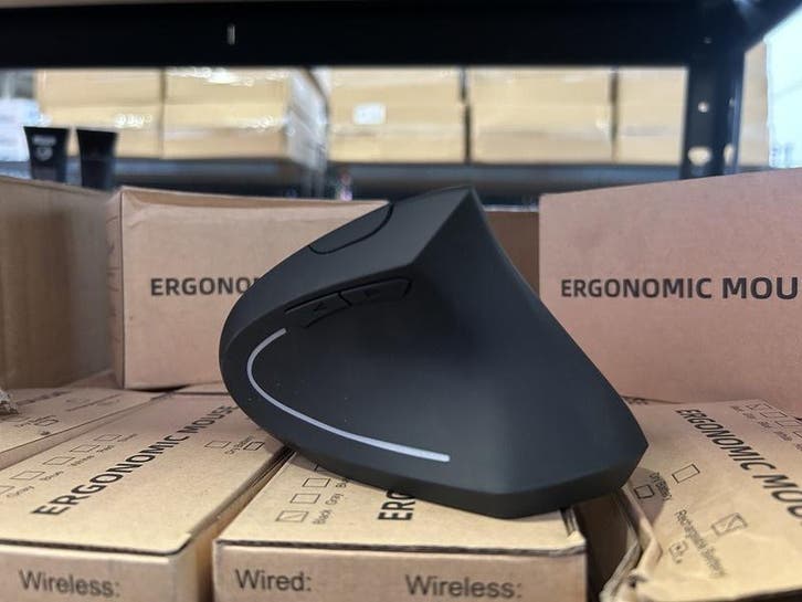 Partij van 40 draadloze oplaadbare ergonomische muizen, Computers en Software, Muizen, Rechtshandig, Ergonomisch, Draadloos, Nieuw