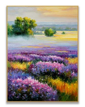 Stefano - Lavender Fields at Dawn, Antiek en Kunst