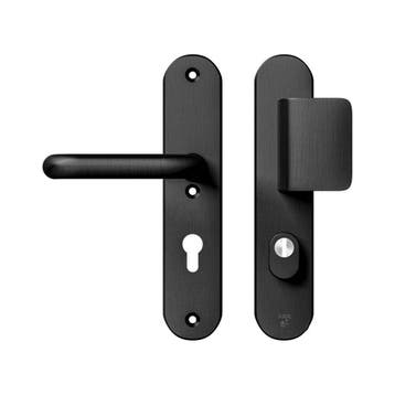 AXA Oval Plus veiligheidsbeslag voordeur D-knop/U kruk PC72, Verzenden, Nieuw