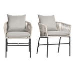 TRUUSK Boho Patio Stoel Set Van 2 - Comfortabele Zitschaal -, Verzenden, Nieuw