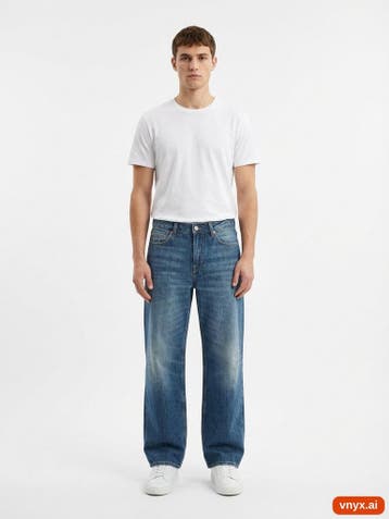 Weekday Jeans Heren maat WW27 / L32 Blauw Vintage, Ophalen of Verzenden, Nieuw, Weekday