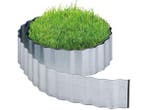 Veiling - Borderrand metaal 6 meter flexibel 16 cm hoog, Nieuw
