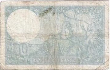 France Frankreich Pick 84 10 Francs 1942 5 Maerz Typ Minerva, Verzenden