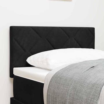 vidaXL Hoofdbord Zwart 80 cm Fluweel, Verzenden, Nieuw, Zwart, Stof