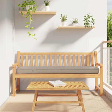 vidaXL Palet Kussen Taupe 200 x 40 x 8 cm Oxford Stof, Verzenden, Nieuw