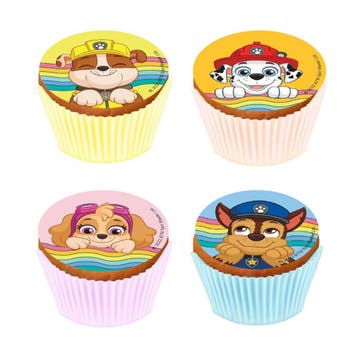 Cupcake Decoratie Sheets Paw Patrol Ø5,3cm 12st., Verzenden, Nieuw