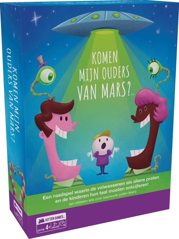 Komen mijn ouders van Mars? - Kaartspel | Exploding Kittens, Hobby en Vrije tijd, Gezelschapsspellen | Kaartspellen, Nieuw, Verzenden