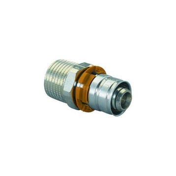 Uponor MLC perskoppeling 1/2 buitendraad x Ø14 puntstuk, Verzenden, Nieuw