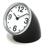 Klok - Alessi - Pio Manzù - Cronotime - ABS, zwart -