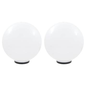 vidaXL LED-bollampen 2 st rond 50 cm PMMA, Tuin en Terras, Verzenden, Nieuw, Kunststof