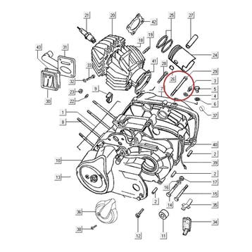 Tomos Inbusbout M6x65 carterdeksel / koppelingsdeksel S25..., Ophalen of Verzenden, Nieuw, Kramp