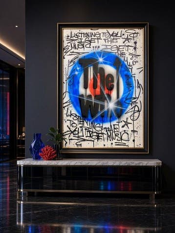 Outside313 - The Who logo graffiti, Antiek en Kunst