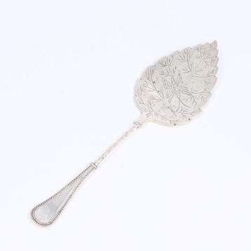 A.J. Driesen Leaf - Taartschep - .833 zilver - 1920