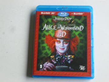 Disney Alice in Wonderland - Johnny Depp (Blu-ray 3D + Blu-r, Verzenden, Zo goed als nieuw