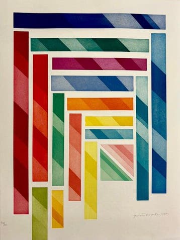 Piero Dorazio (1927-2005) - La Grecia Europa Unita 1997