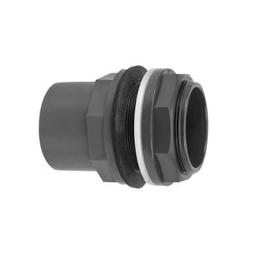 Pvc Flens doorvoer 32/40x1 1/4 lijm (Schroefdoorvoer), Ophalen of Verzenden, Nieuw, Overige typen