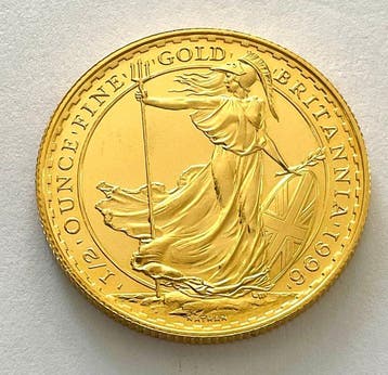 Verenigd Koninkrijk. 50 Pounds 1996 - Britannia - 1/2 oz