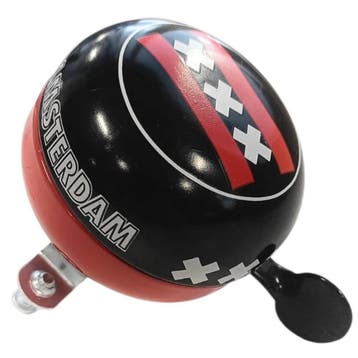 Falkx BE0801A Bel Amsterdam 60mm (Bellen & Toeters, Fiets), Fietsen en Brommers, Fietsaccessoires | Overige Fietsaccessoires, Ophalen of Verzenden