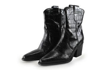 Manfield Cowboy laarzen in maat 38 Zwart, Verzenden, Zwart, Zo goed als nieuw, Manfield