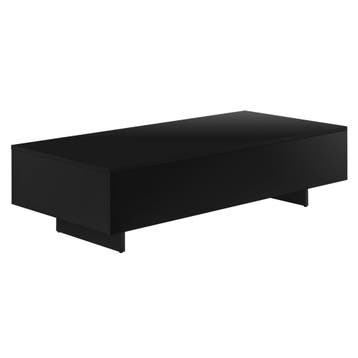 Salontafel Braunschweig 115x55x31 cm zwart hoogglans, Huis en Inrichting, Verzenden, Nieuw