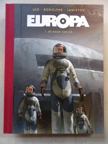 Europa 1 - De maan van ijs luxe hc met linnen rug + 2x prent, Nieuw