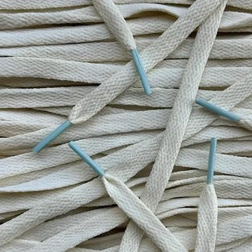 Custom veters - Sail IJsblauw • 120  cm x 8 mm, Ophalen of Verzenden, Nieuw