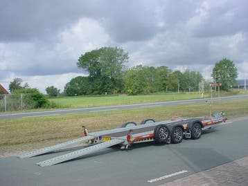 Brian James A4 Transporter afm. 450x200cm 3000kg b.j. 2022, Auto diversen, Ophalen, Gebruikt