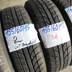 2 x GT Radial 155-60-15 Winterbanden 8mm, Gebruikt, Band(en), Personenwagen, 15 inch