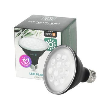Kobi LED Grow Bulb Planty-B 9W E27 1200K Zwart - Gerichte..., Ophalen of Verzenden, Nieuw