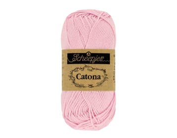 Scheepjes Catona 25g - 246 Icy Pink - Haakgaren / Breigaren, Hobby en Vrije tijd, Breien en Haken, Ophalen of Verzenden, Nieuw
