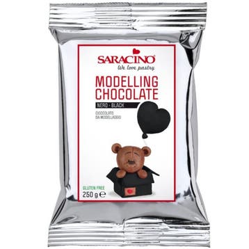 Saracino Modelleer Chocolade Zwart 250g, Verzenden, Nieuw