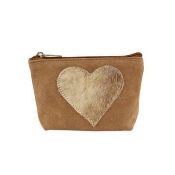 make up tas hart bruin 15cm, Verzenden, Nieuw