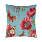 Gobelin Kussen klaproos met vlinders 45x45cm, Verzenden, Nieuw