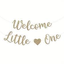 Slinger Welcome Little One met hart, Verzenden, Nieuw, Versiering, Geboorte of Huwelijk