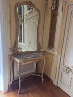 Wandtafel (2) - Hout, Marmer, bladgoud, Antiek en Kunst