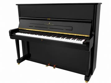 Steinway & Sons V-125 (1988), Muziek en Instrumenten, Piano's, Verzenden, Zo goed als nieuw, Zwart