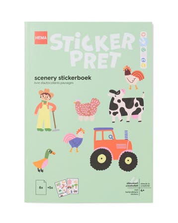HEMA Stickerboek boerderij, Verzenden, Nieuw