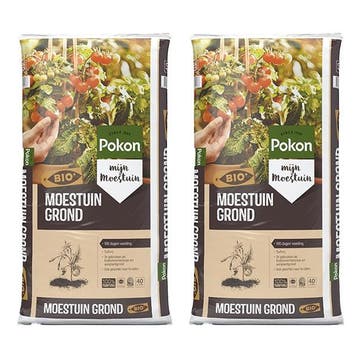 Moestuingrond | Pokon | 80 liter (Bio-label, Turfvrij), Tuin en Terras, Aarde en Mest, Verzenden