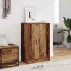 vidaXL Schoenenkast 60x35x92 cm bewerkt hout oud houtkleurig, Verzenden, Nieuw