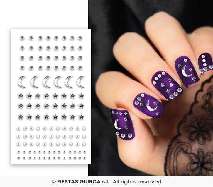 Nagelstickers Diamantjes Zilver, Hobby en Vrije tijd, Feestartikelen, Feestartikel, Nieuw, Verzenden