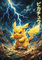ANDSAL - Pikachu Japan Kanji Neon Pokémon Special Limited, Nieuw
