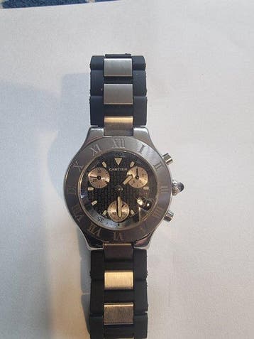 Cartier - 21 Chronoscaph - 2424/W10125U2 - Heren - 2000-2010, Nieuw