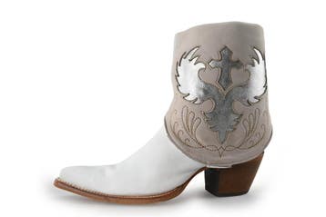 Corral Cowboy laarzen in maat 39 Wit, Wit, Zo goed als nieuw, Corral, Verzenden