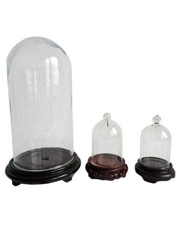 Stolp (3) - Glas, Plastic, Hout - 1980-1990 - 2 met