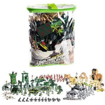 XXL Leger speelset 300 stuks incl tanks, vliegtuigen en, Ophalen of Verzenden, Nieuw
