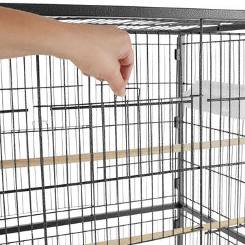 Vogelkooi 131cm hoog - antraciet, Verzenden, Nieuw